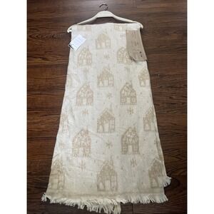 Antonio Salgado Portugal Throw Blanket Cotton Blend 51 X 63" Log Cabin Homes